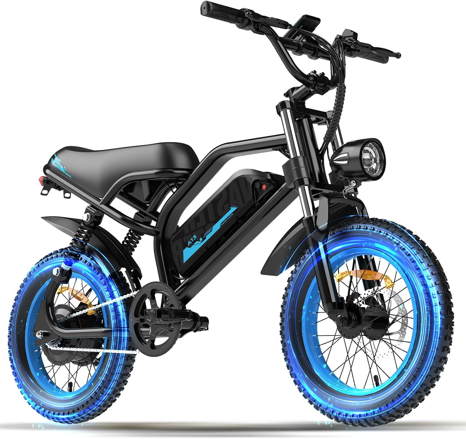 16-Inch Fat Tire Electric Bike for Adults, Compact All-Terrain E-Bike, Removable Power System, Urban & Outdoor Commuter Bicycle