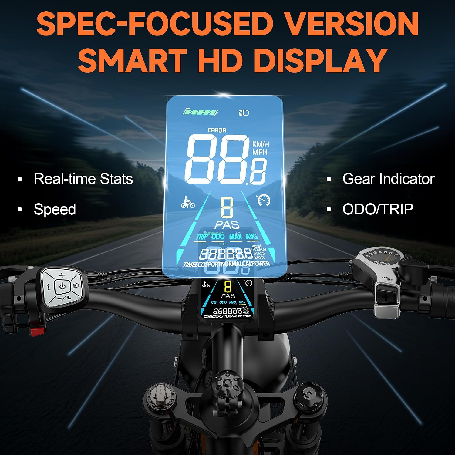 26" Fat Tire Electric Bike for Adults with 3000W/5000W Peak Dual Motor, Full Suspension, Up to 35 MPH & 80–100 Miles Range