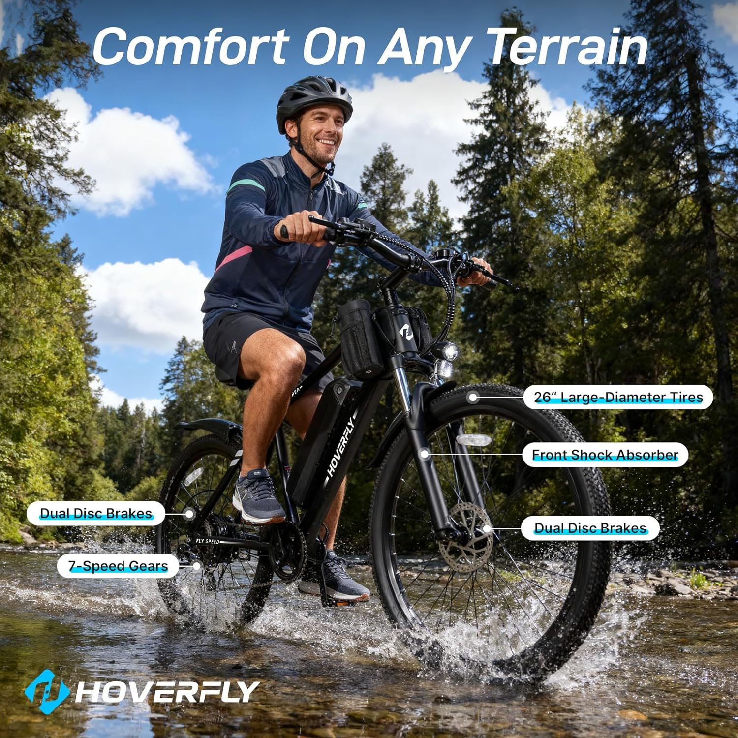 Electric Bike for Adults – 26"/16" Models, 750W/500W Peak Motor, Up to 20/15.5 MPH, 40/28-Mile Range, UL 2849 Certified