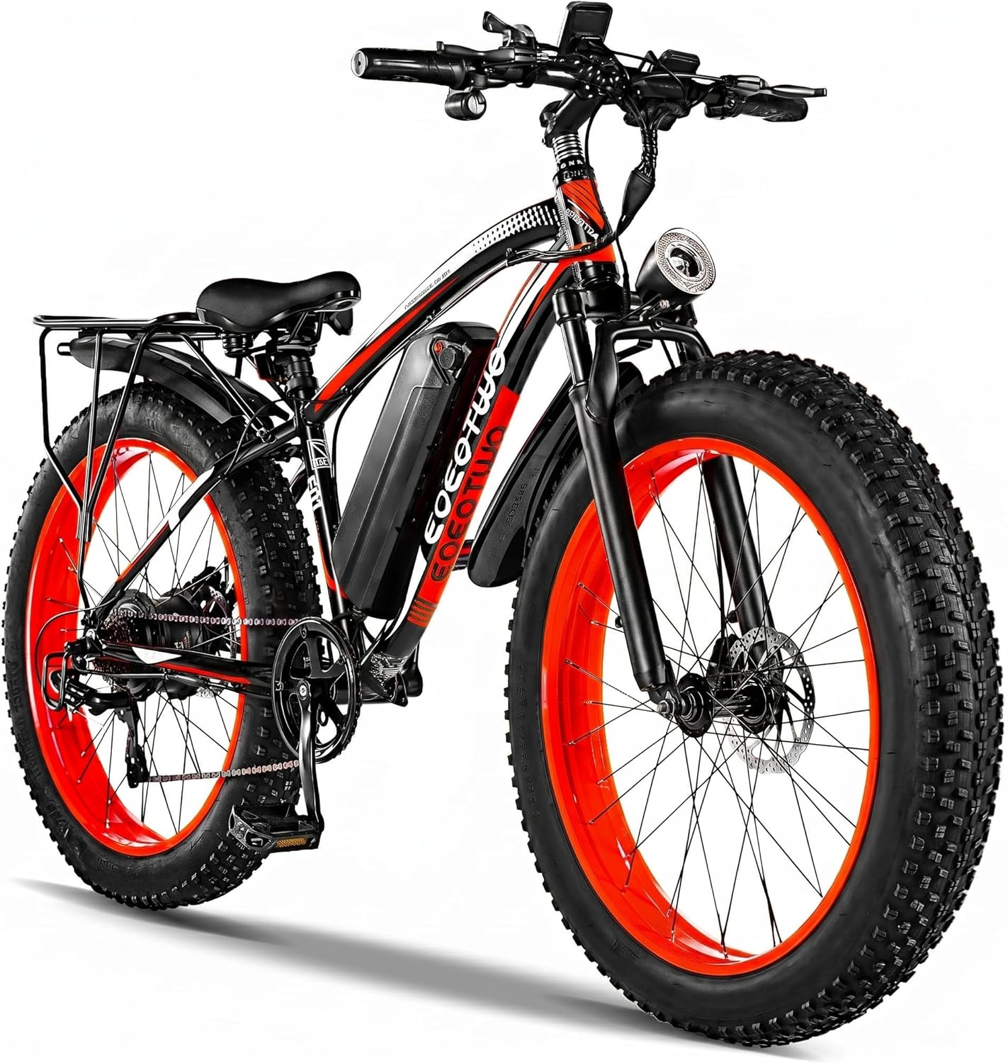 26" Fat Tire Electric Bike for Adults, 1500W Peak Motor, 28+ MPH, 7-Speed Electric Mountain Bike with Long-Range Performance