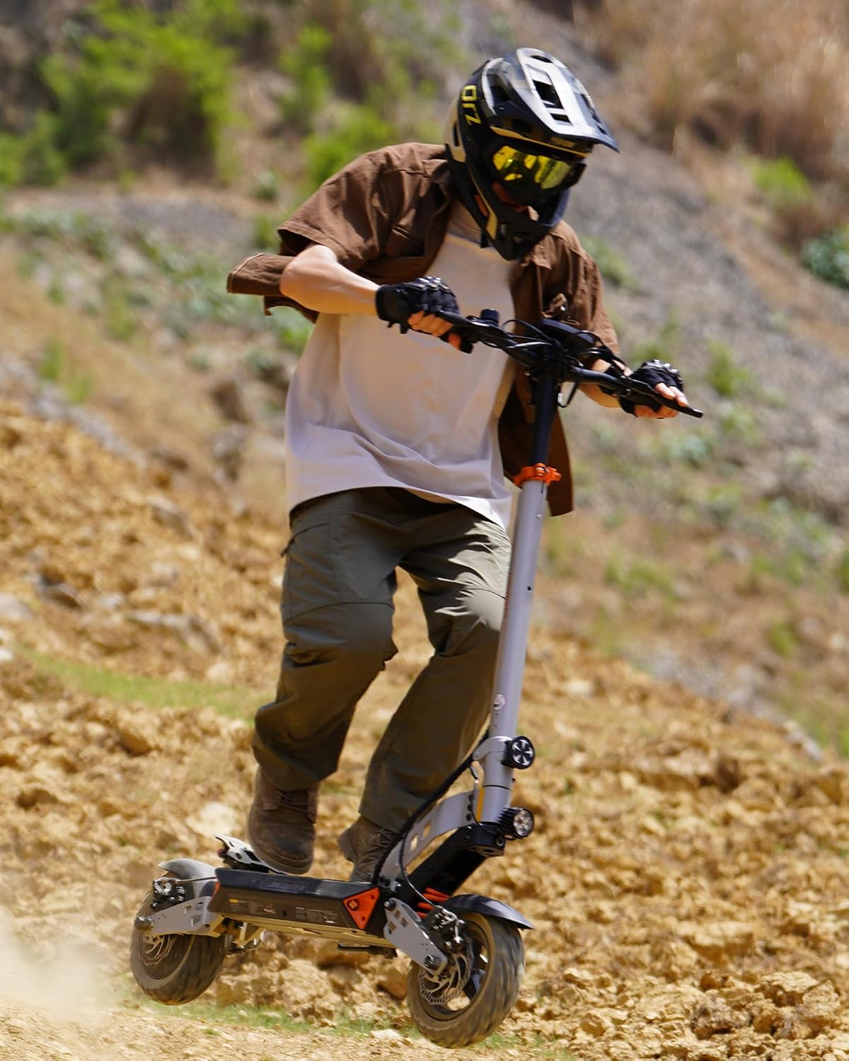 Landtubo/Pro Electric Scooter for Adults, 47/40Miles & 32/28Mph E Scooter, Dual Shock Suspension & Wobble-Free Steering