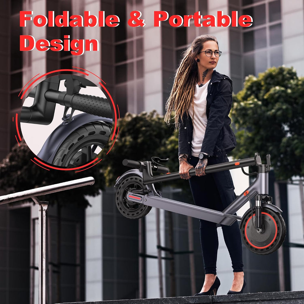 Electric Scooter, 8.5" /10" /14" Tire, 16/19/22 Mph Top Speed, 12/16/21/27/28/49/50 Miles Long Range, Folding Escooter