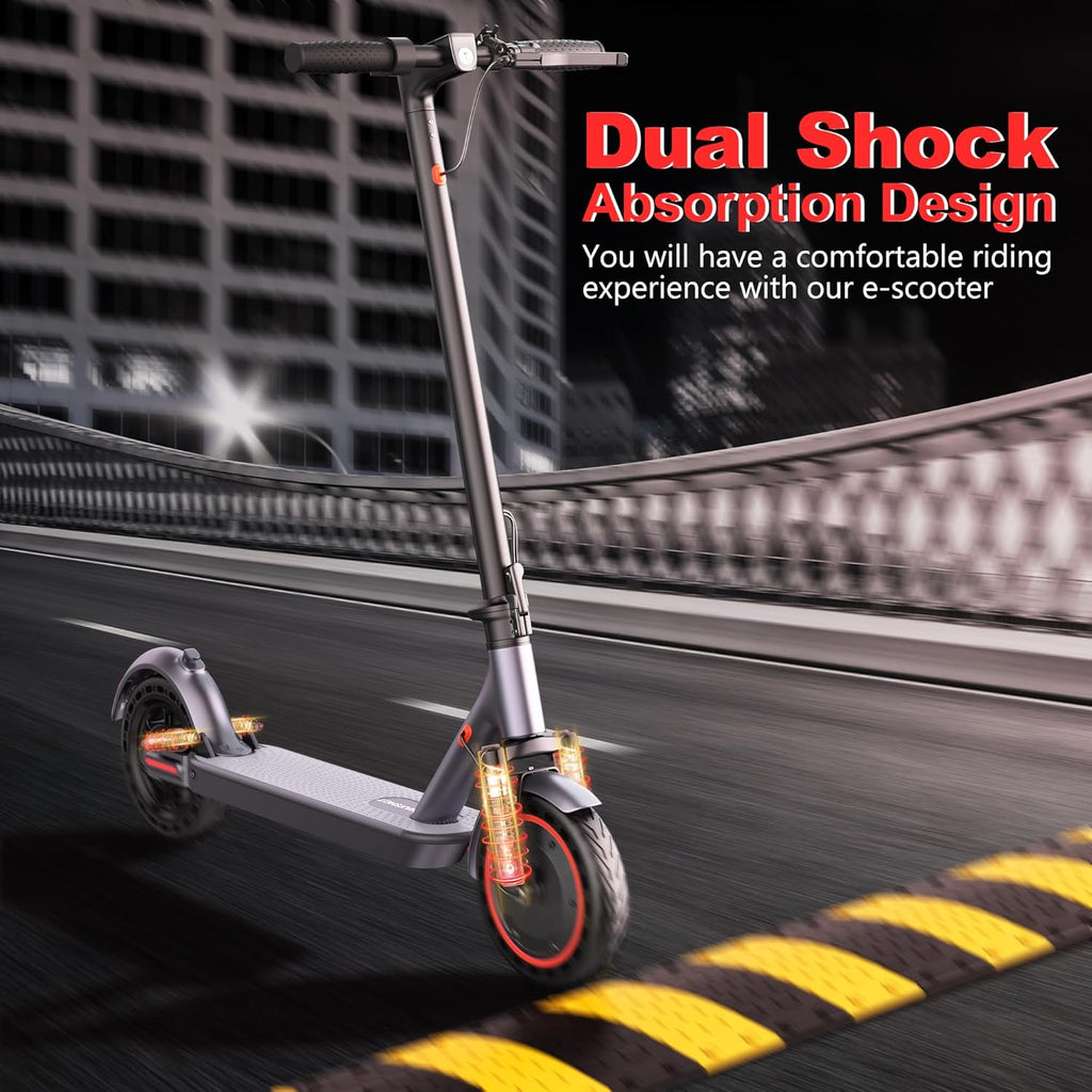 Folding Electric Scooter for Adults & Kids – Up to 22 MPH, Long Range, Dual Suspension & Dual Braking