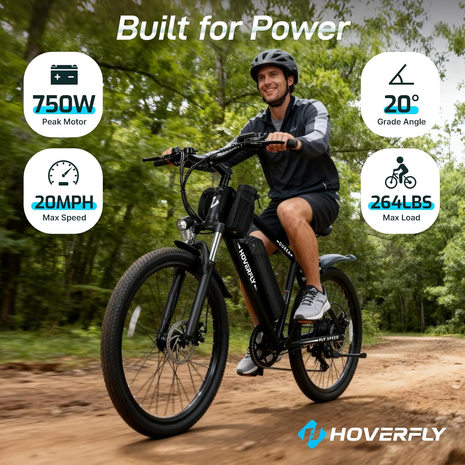 Electric Bike for Adults – 26"/16" Models, 750W/500W Peak Motor, Up to 20/15.5 MPH, 40/28-Mile Range, UL 2849 Certified