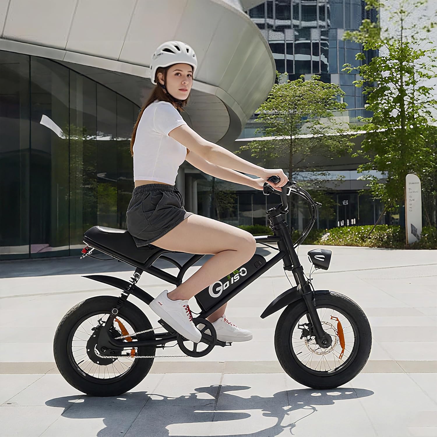 1500W Peak Electric Bike for Adults & Teens – 16-Inch Fat Tire All-Terrain E-Bike with Full Suspension & Up to 65-Mile Range