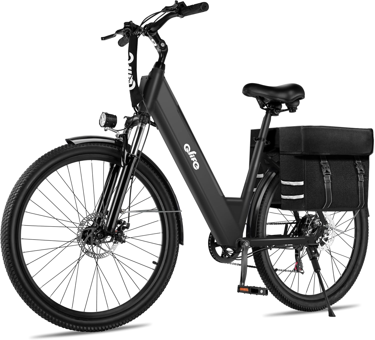 Step-Through Electric Bike for Adults & Teens, 1000W Peak Motor, Up to 55-Mile Range, 7-Speed Commuter E-Bike