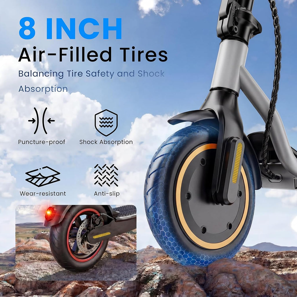 Electric Scooter - Electric Scooter Adults, 1000W/500W Motor, 25/21/18 MPH, 10''/8.5'' Tires