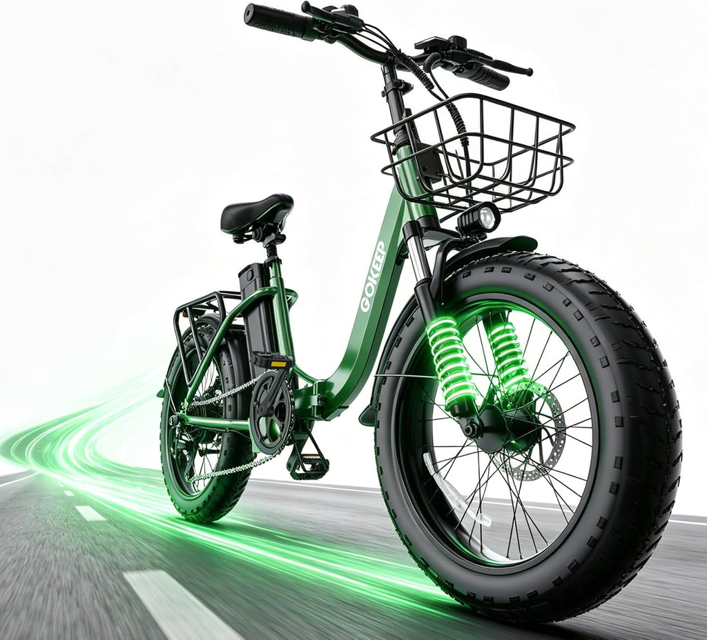 1800W Foldable Electric Bike for Adults, 86 Miles PAS Range, 52V 18.2Ah