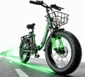 1800W Foldable Electric Bike for Adults, 86 Miles PAS Range, 52V 18.2Ah