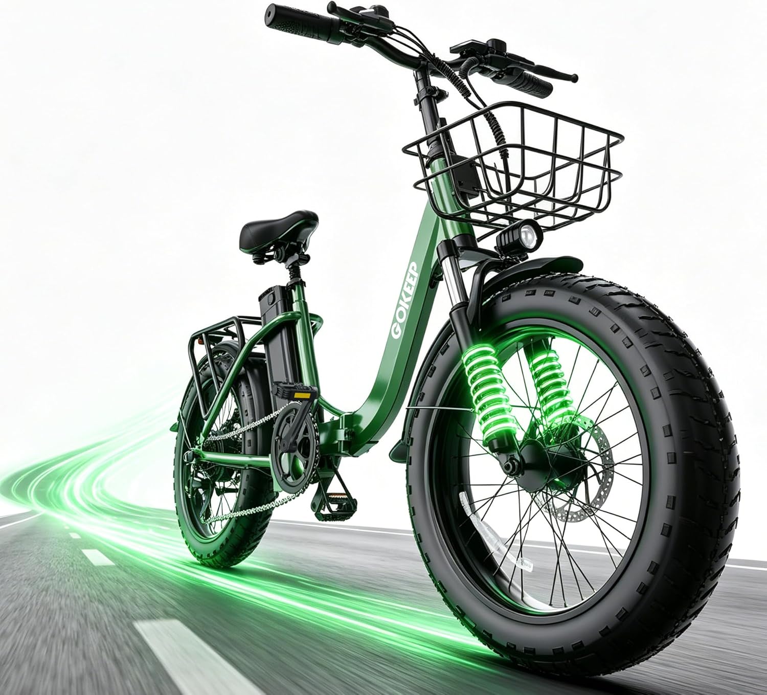 1800W Foldable Electric Bike for Adults, 86 Miles PAS Range, 52V 18.2Ah