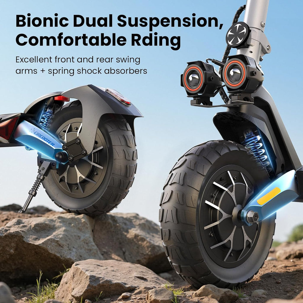 Landturbo Pro/Raptor Pro Electric Scooter for Adult, 800W/1500W Peak Motor, 38 Mph Top Speed, 47-56 Miles Max Range