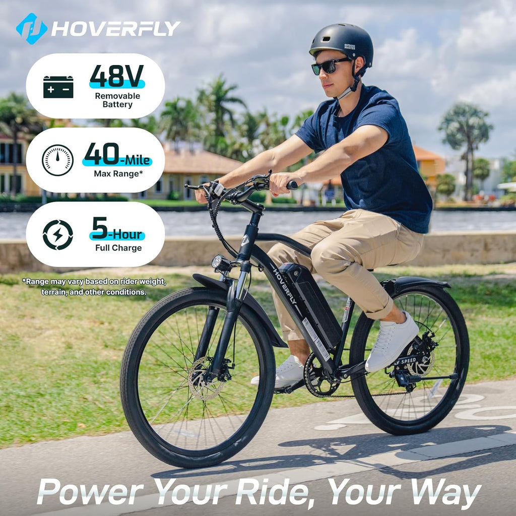 Electric Bike for Adults – 26"/16" Models, 750W/500W Peak Motor, Up to 20/15.5 MPH, 40/28-Mile Range, UL 2849 Certified