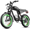 20-Inch Fat Tire Electric Bike for Adults, Long-Range All-Terrain E-Bike, Motorcycle-Style Design, USA Stock
