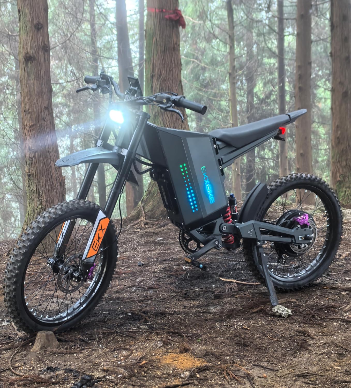 10000W Peak Electric Dirt Bike for Adults & Teens – 50 MPH Off-Road Electric Motorcycle, Full Suspension, Removable Battery